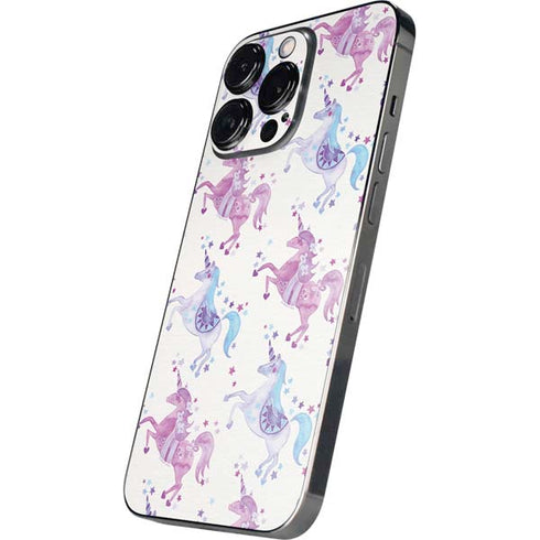 Cat Coq Purple Unicorns iPhone 13 Pro Max Skin